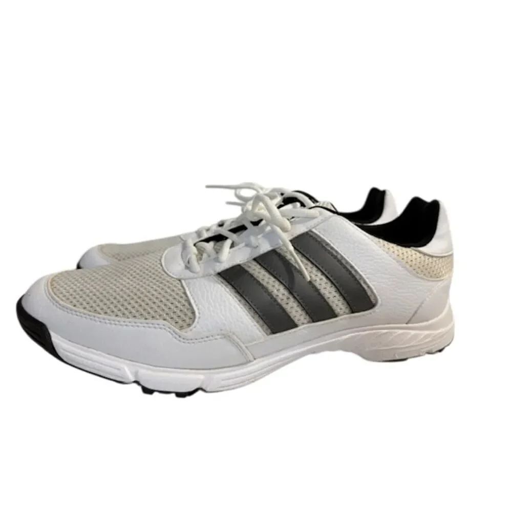 Adidas Mens Golf Shoes Tech Response Sz 14 Spikes White Gray